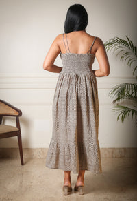 Sands of Serenity Handblock Printed Maxi Dress