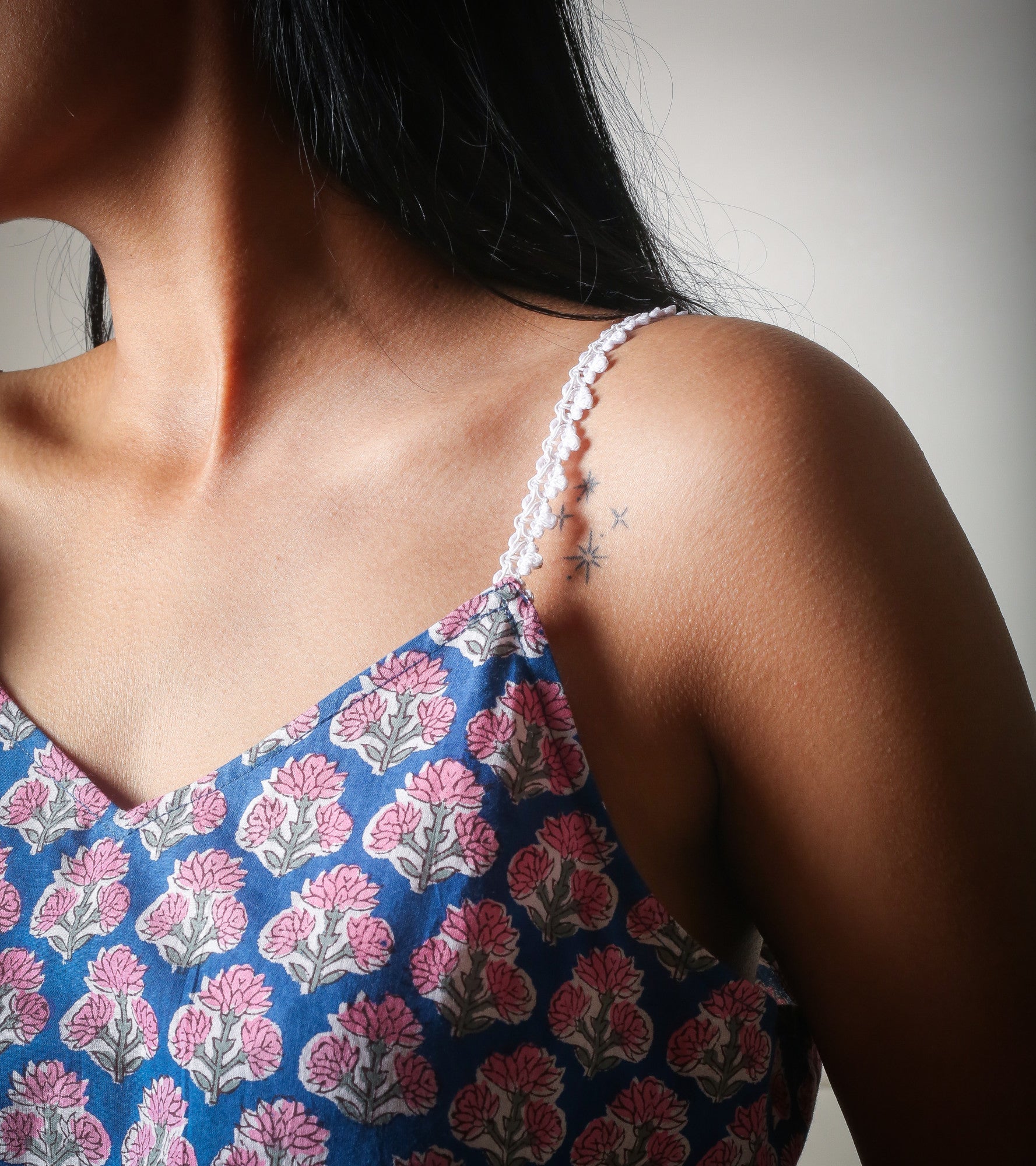 Bloom Breeze Handblock Printed Cotton Top