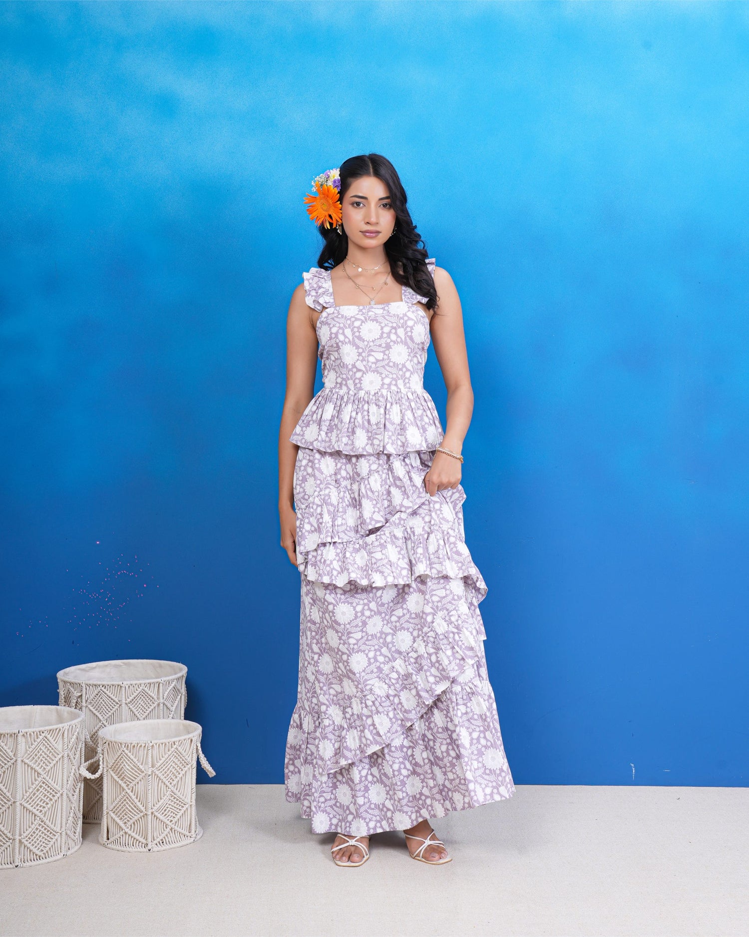 Moonlit Bloom Pure Cotton Co-Ord Set