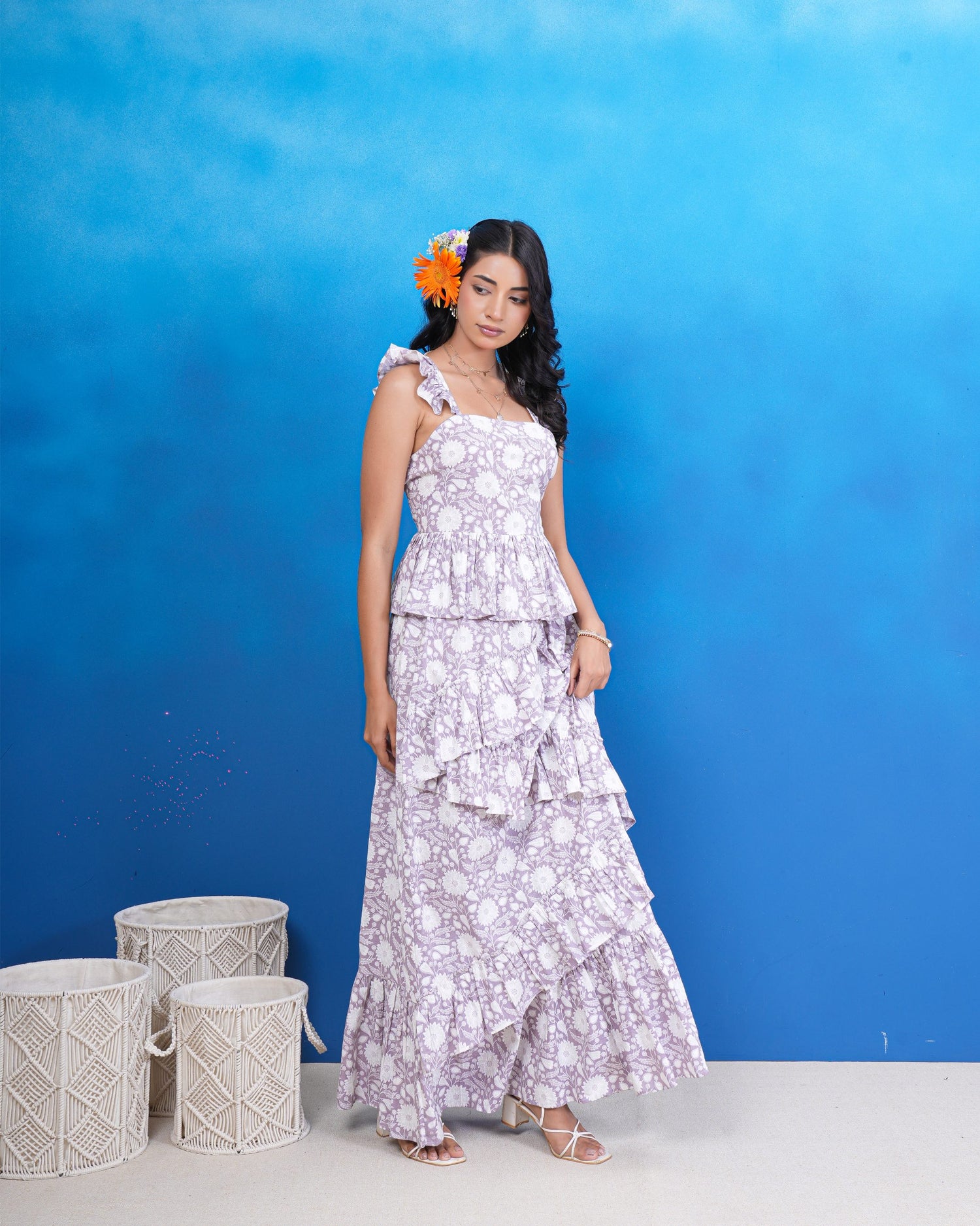 Moonlit Bloom Pure Cotton Co-Ord Set