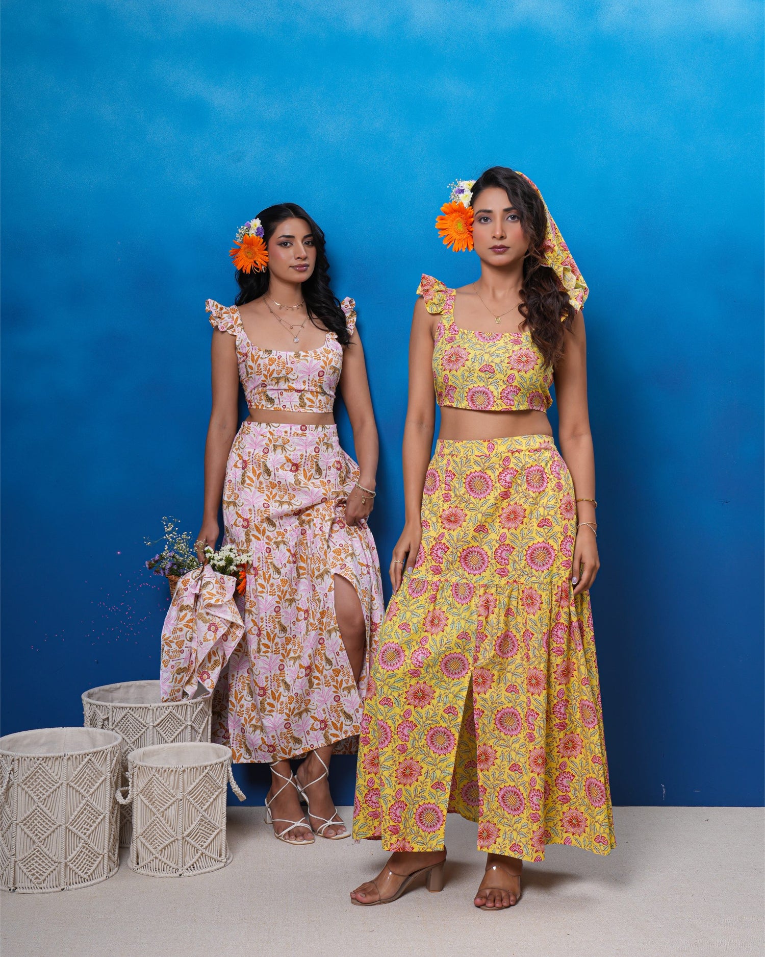 Sunlit Bloom Cotton Co-ord Set