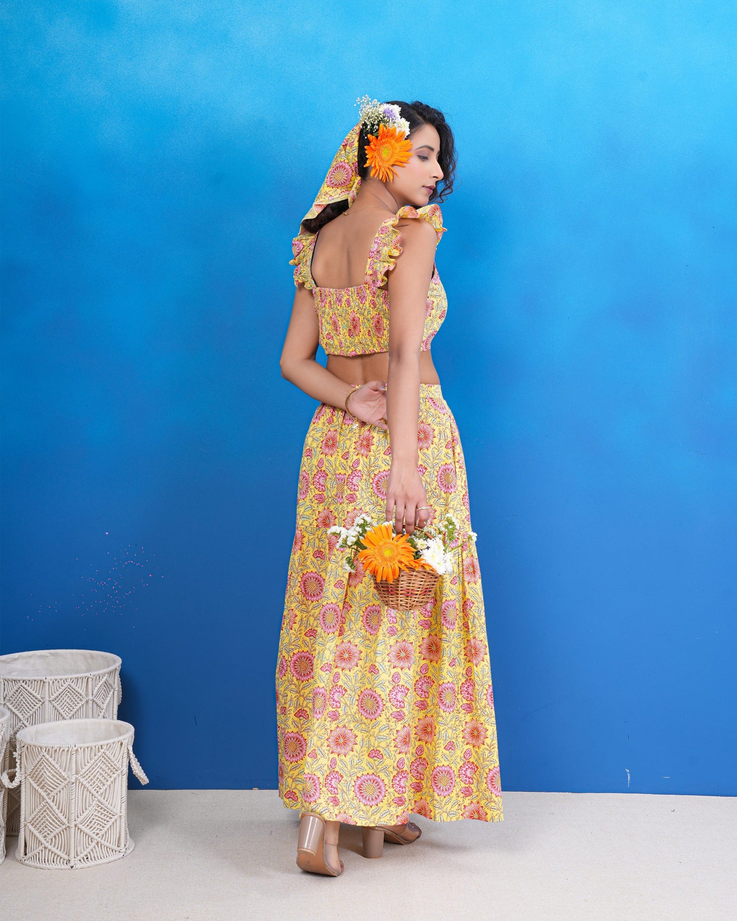 Sunlit Bloom Cotton Co-ord Set
