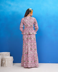 Rose Meadow Hand Block Inspired Co-Ord Set