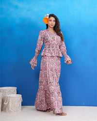 Rose Meadow Hand Block Inspired Co-Ord Set
