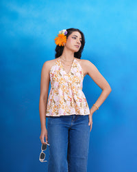 Wildflower Whisper Halter Top