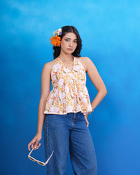 Wildflower Whisper Halter Top