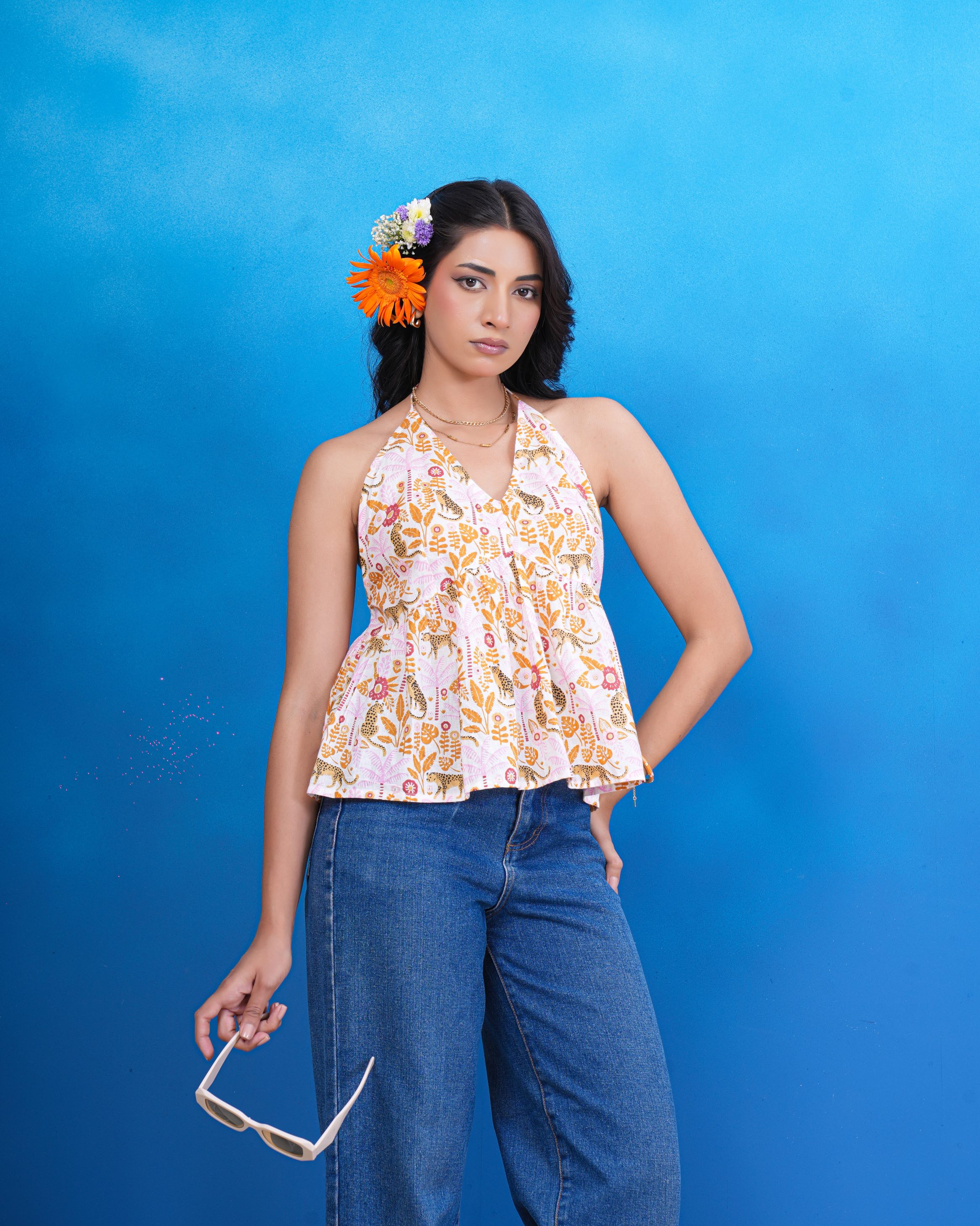 Wildflower Whisper Halter Top