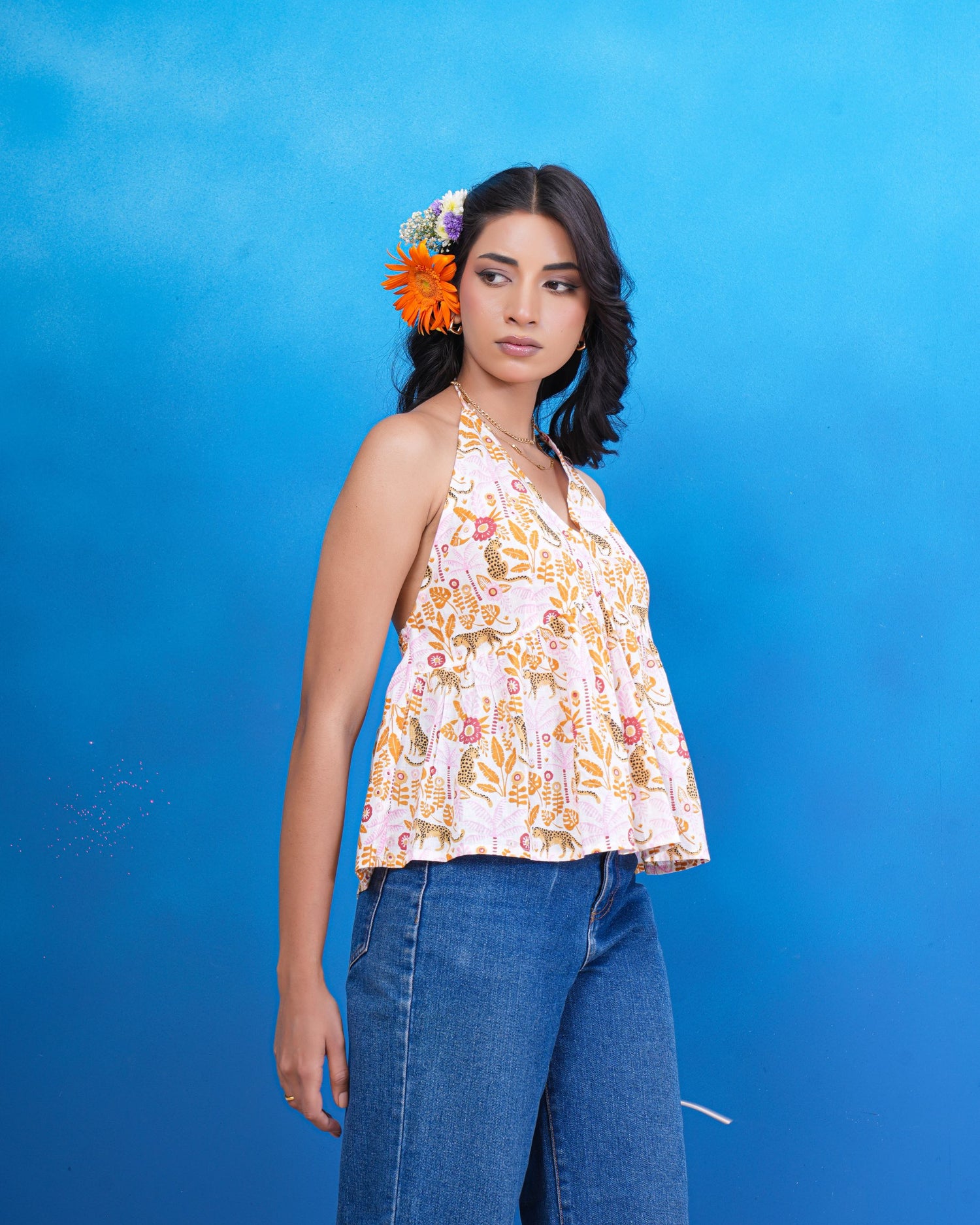 Wildflower Whisper Halter Top