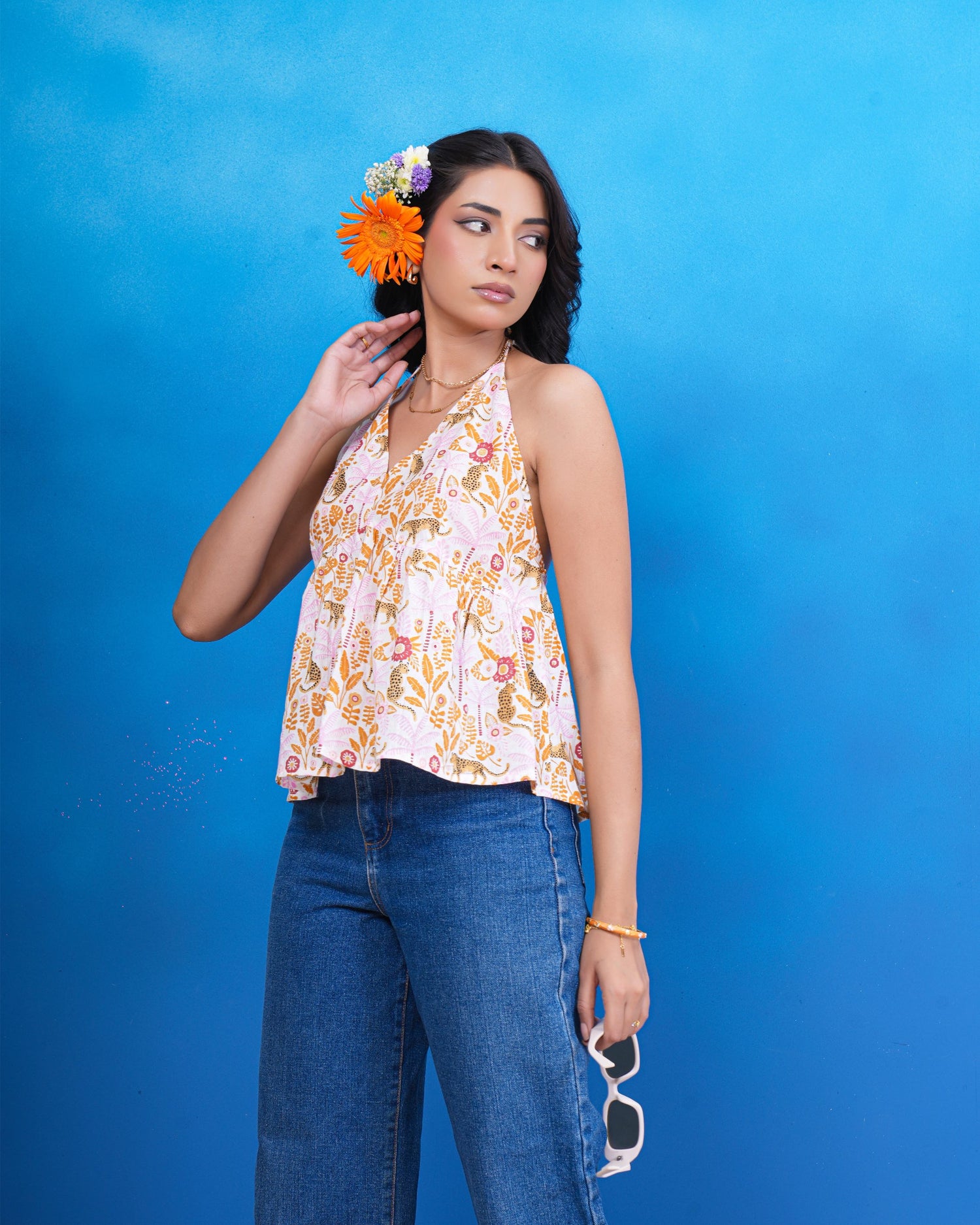 Wildflower Whisper Halter Top