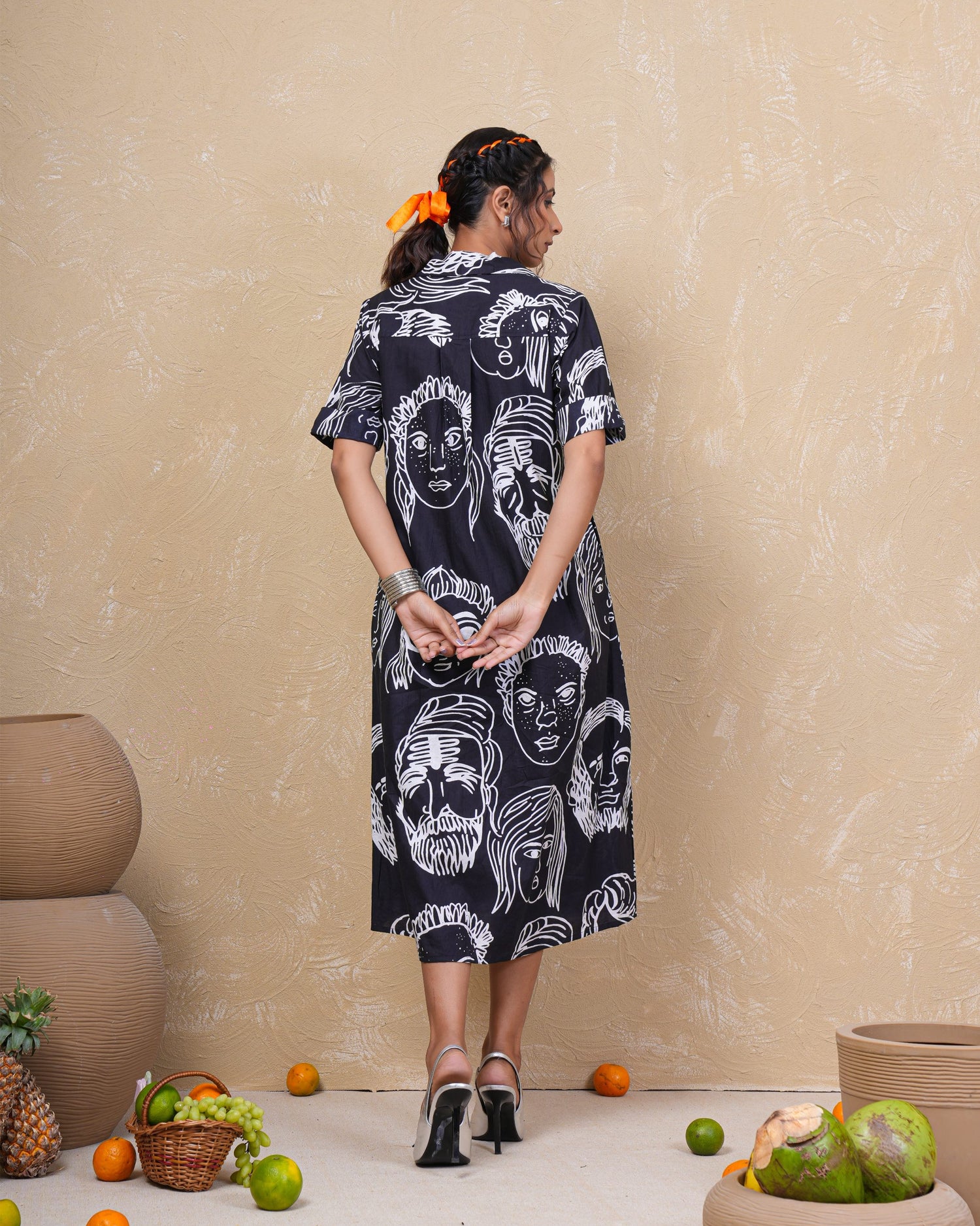 Midnight Muse Art Cotton Dress