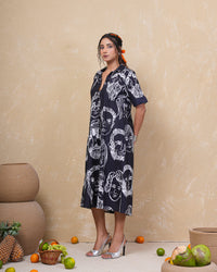 Midnight Muse Art Cotton Dress