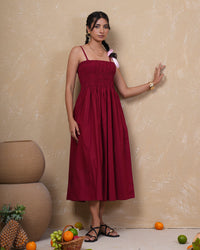Mulberry Muse Smocked Cotton Dress