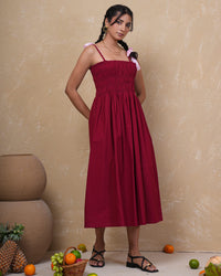 Mulberry Muse Smocked Cotton Dress