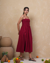 Mulberry Muse Smocked Cotton Dress