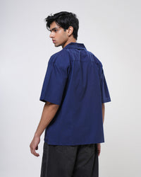 Indigo Vine Hand Embroidered Men’s Shirt