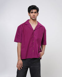 Berry Crane Hand Embroidered Men’s Shirt