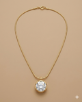 Classic Solitaire Crystal Pendant Necklace