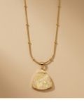 Iridescent Mother of Pearl Pendant Necklace for Women