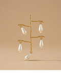 Pearl Drop Crossbar Earrings for Women