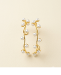 Pearl Cluster Gold Bracelet for Women