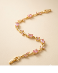 Pink Crystal Vine Bracelet