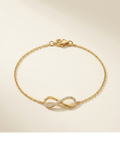 Infinity Crystal Gold Bracelet for Women