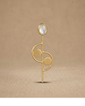 Geometric Mother of Pearl Gold Earrings for Women