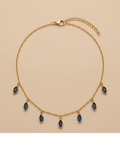 Sapphire Marquise Station Necklace