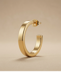 Classic Chunky Gold Hoop Earrings for Women