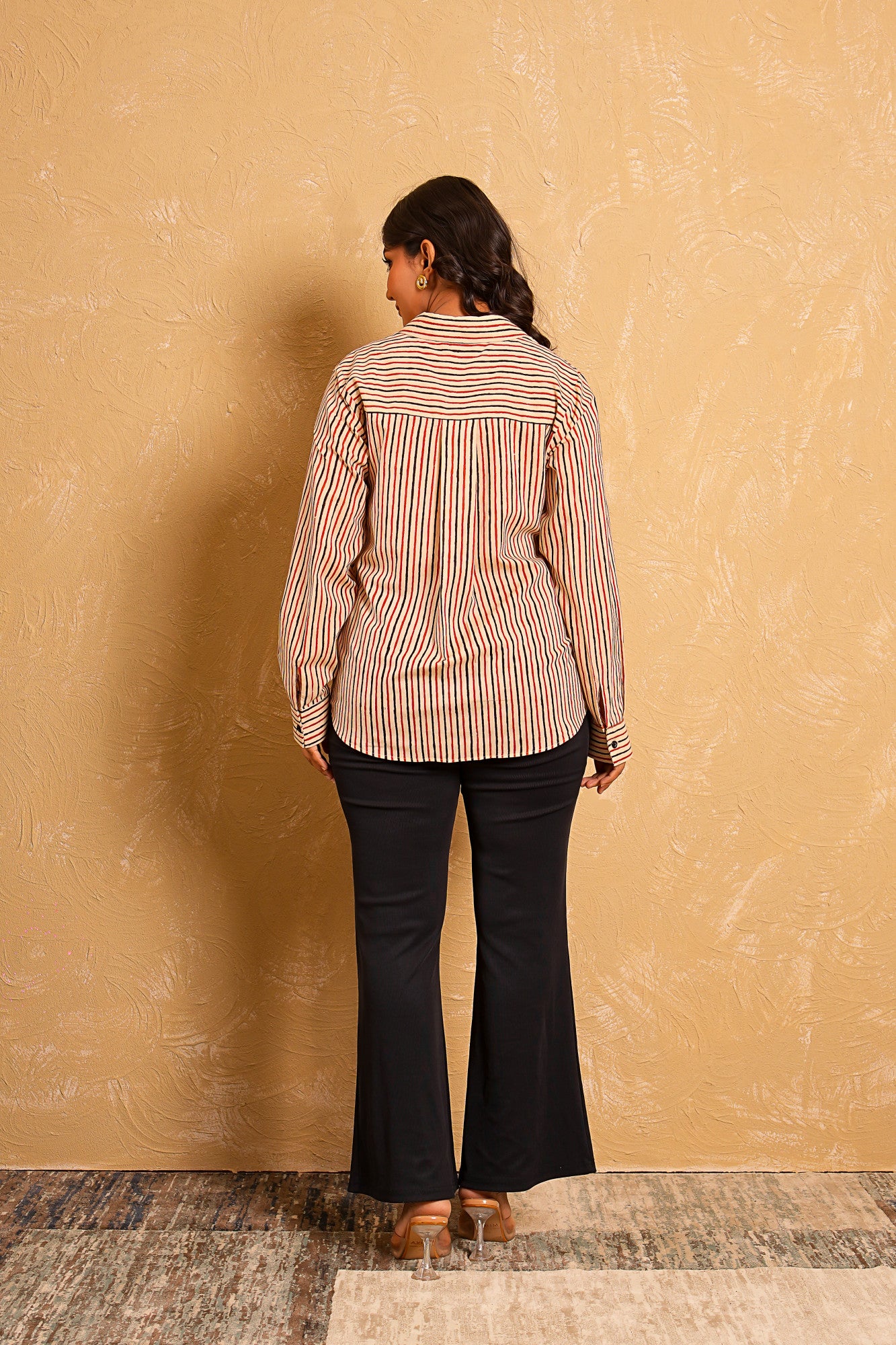 Earthen Stripe Harmony Cotton Shirt