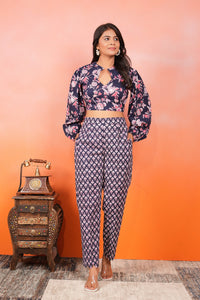 Midnight Blossom Co-ord Set