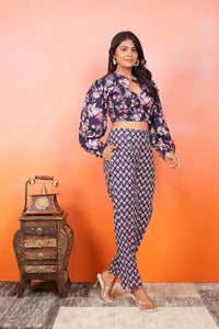 Midnight Blossom Co-ord Set