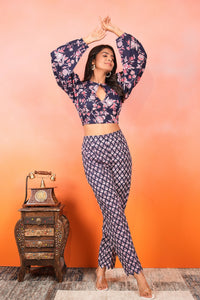 Midnight Blossom Co-ord Set