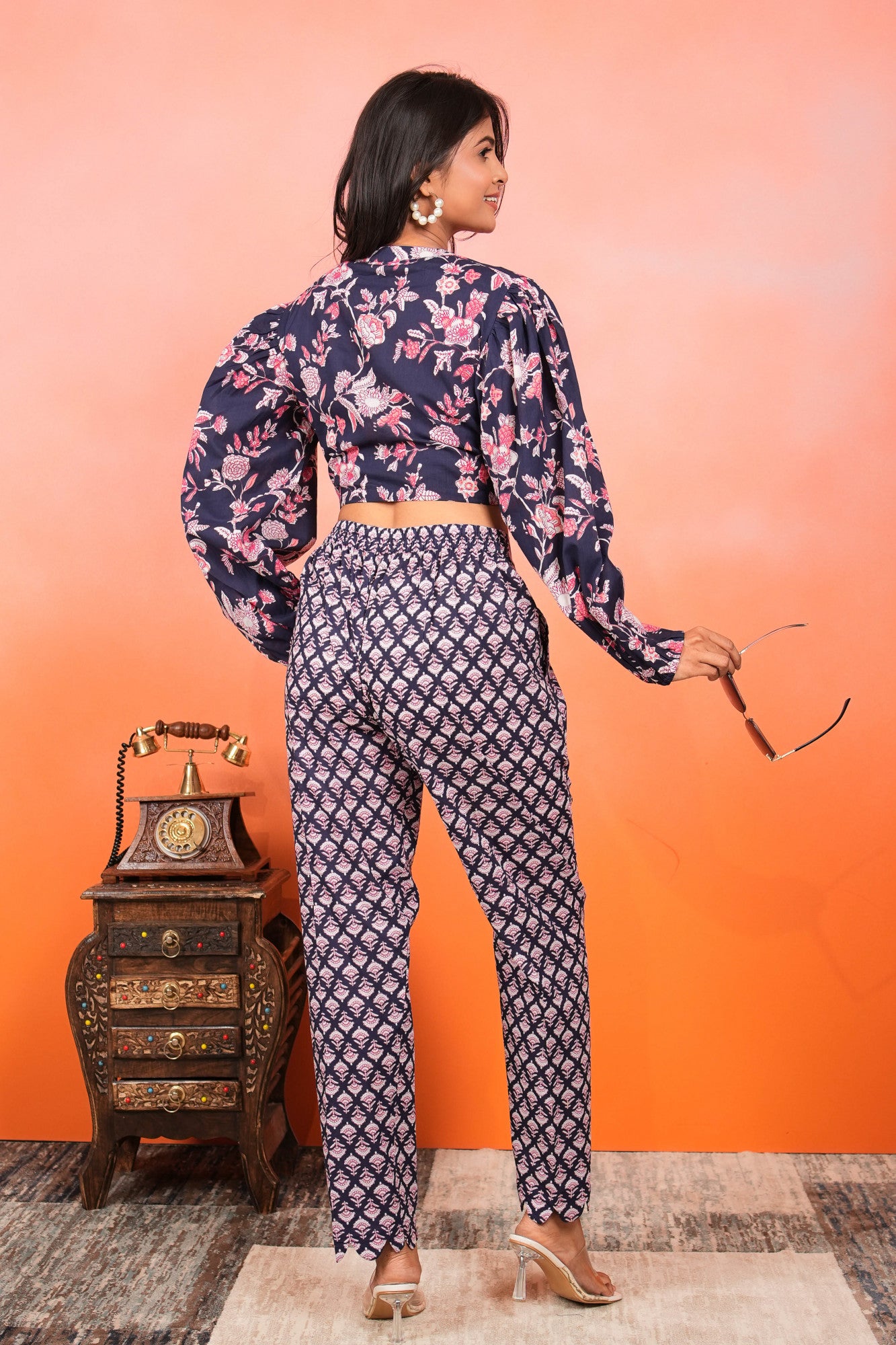 Midnight Blossom Co-ord Set
