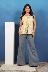 Sunburst Charm Drawstring Top