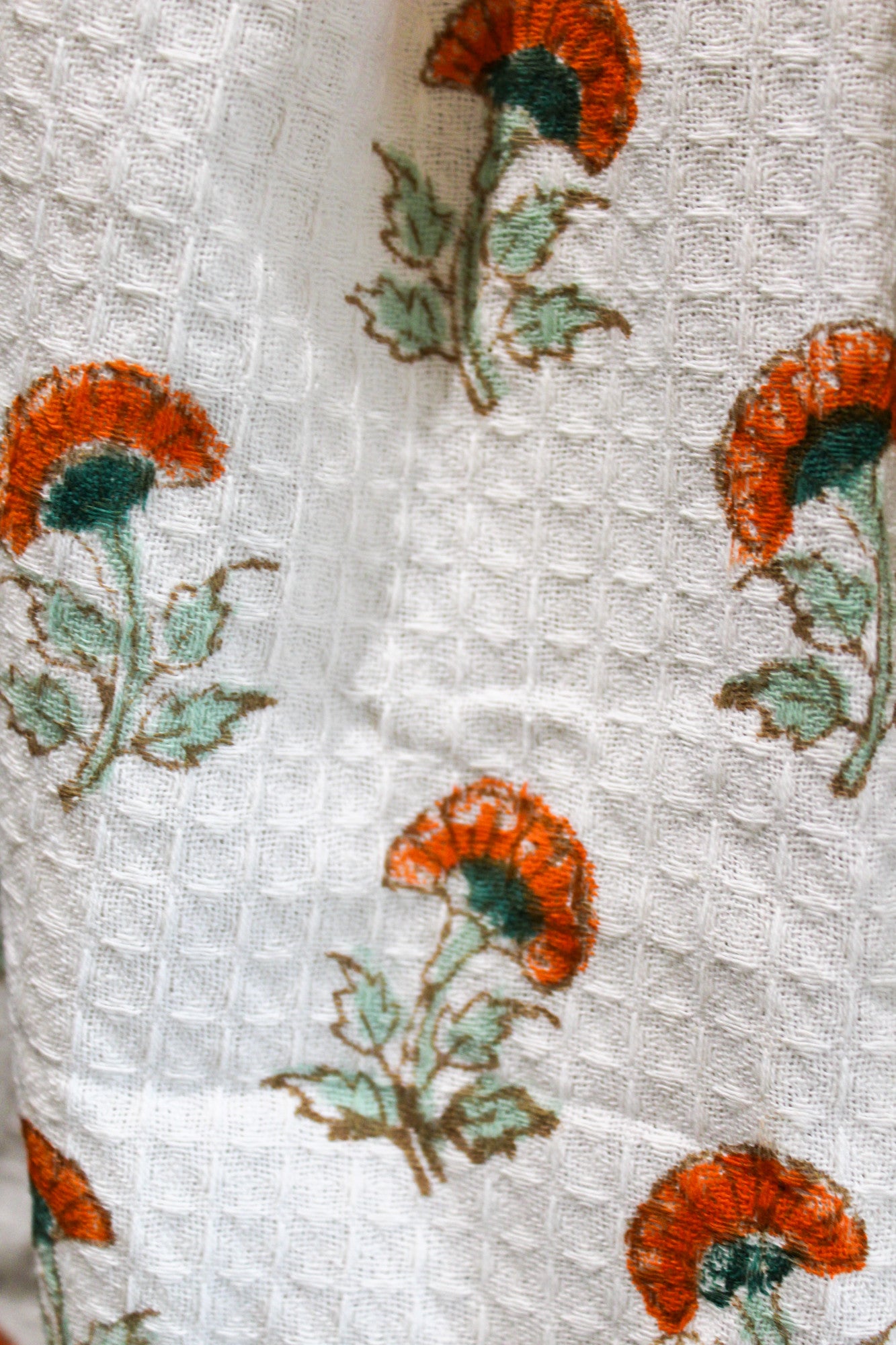 Sunset Bloom  Cotton Bathrobe
