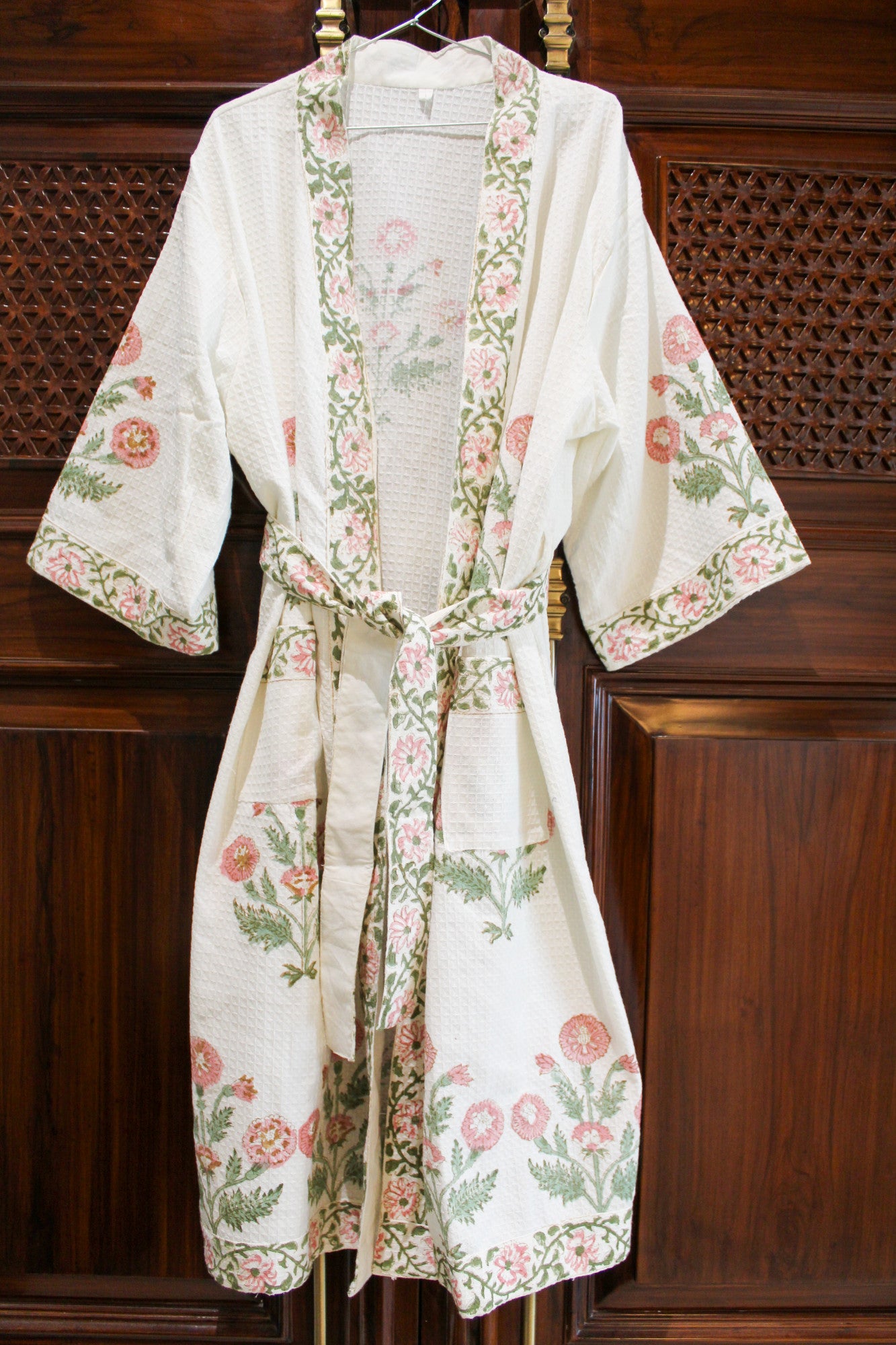 Blush Blossom Cotton Bathrobe