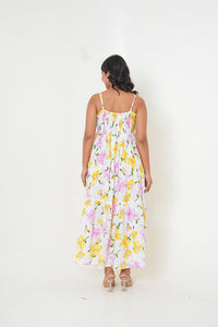 Sunlit Meadow  Floral Printed Maxi Dress